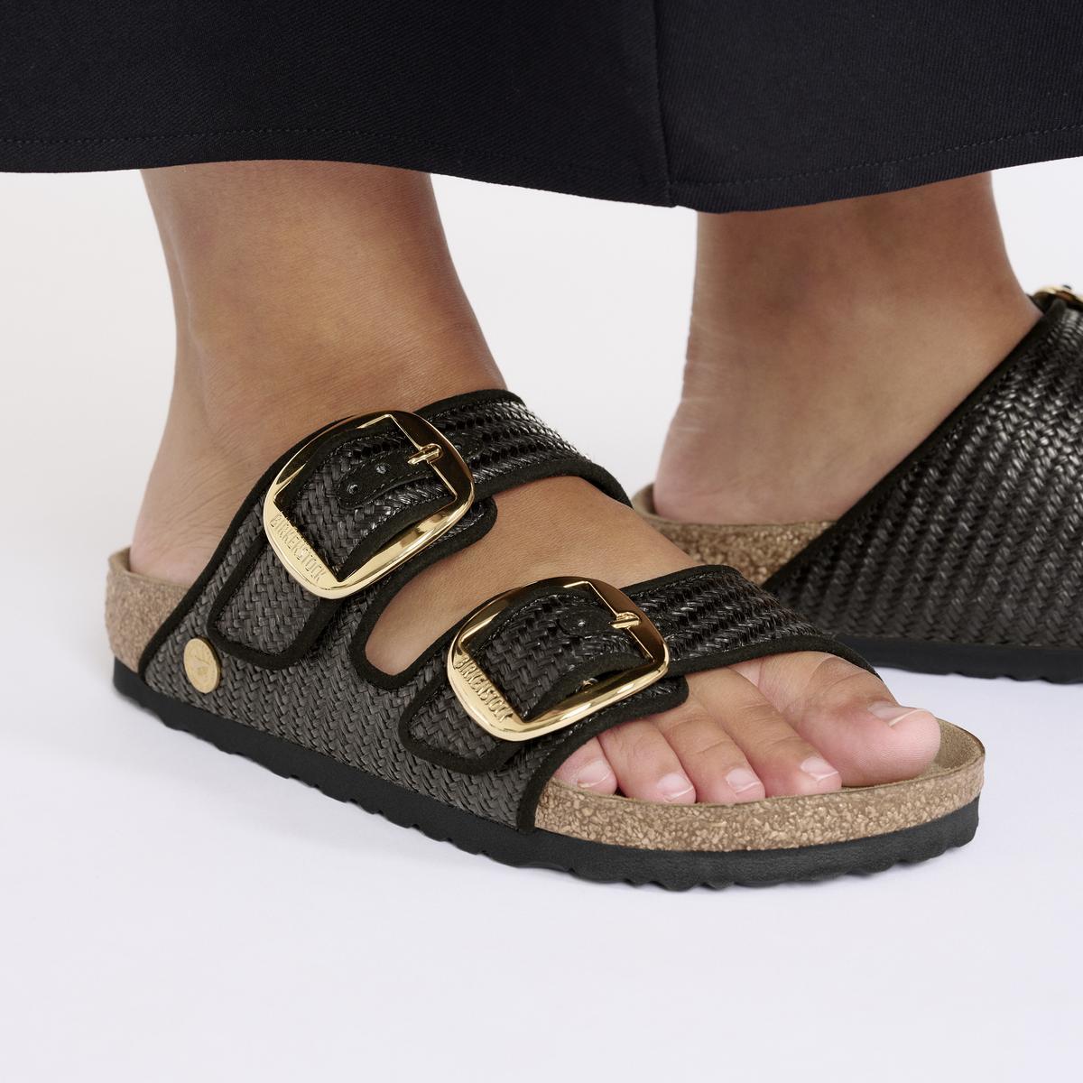 Birkenstock Arizona Big Buckle Raffia Black - Image 3