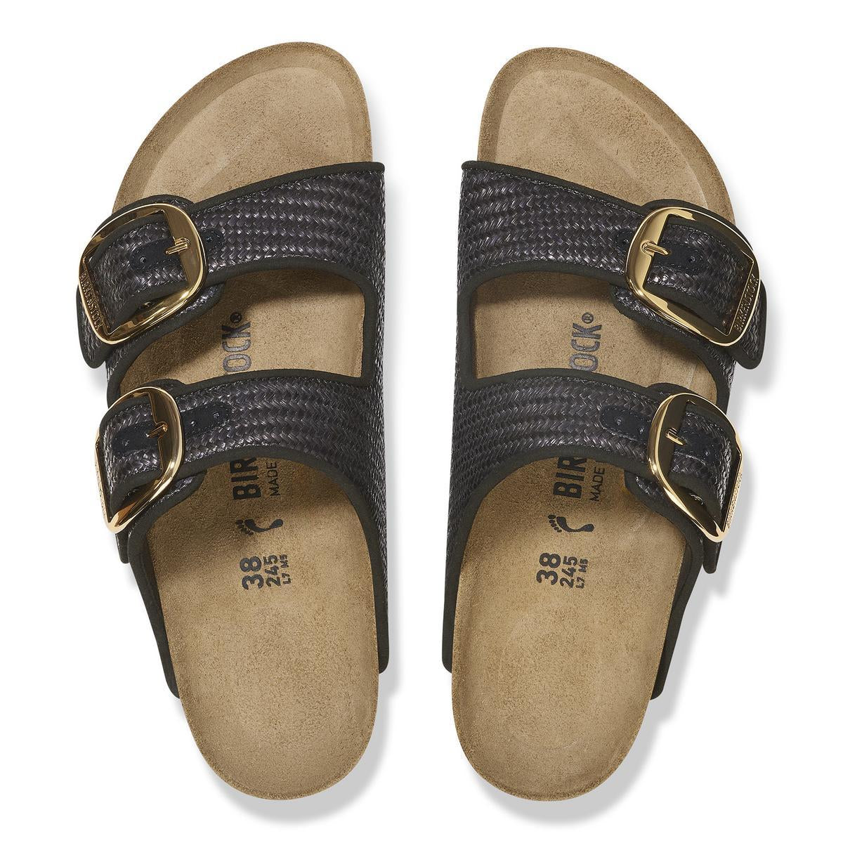 Birkenstock Arizona Big Buckle Raffia Black - Image 5