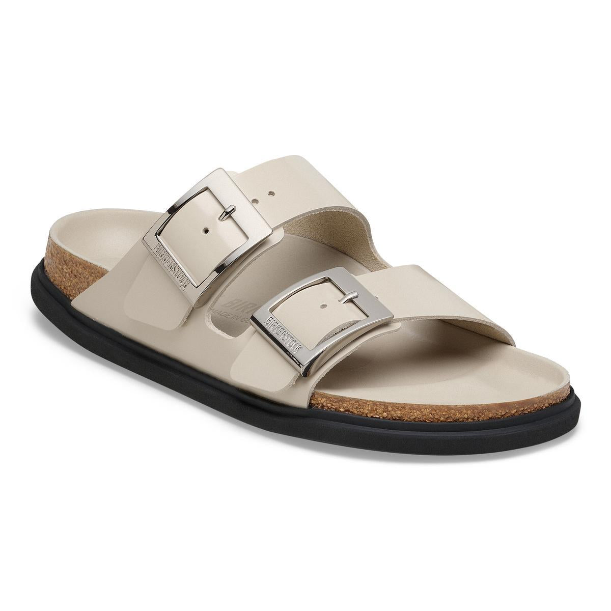 Arizona Droplet Buckle Natural Leather in Oyster – BIRKENSTOCK NZ