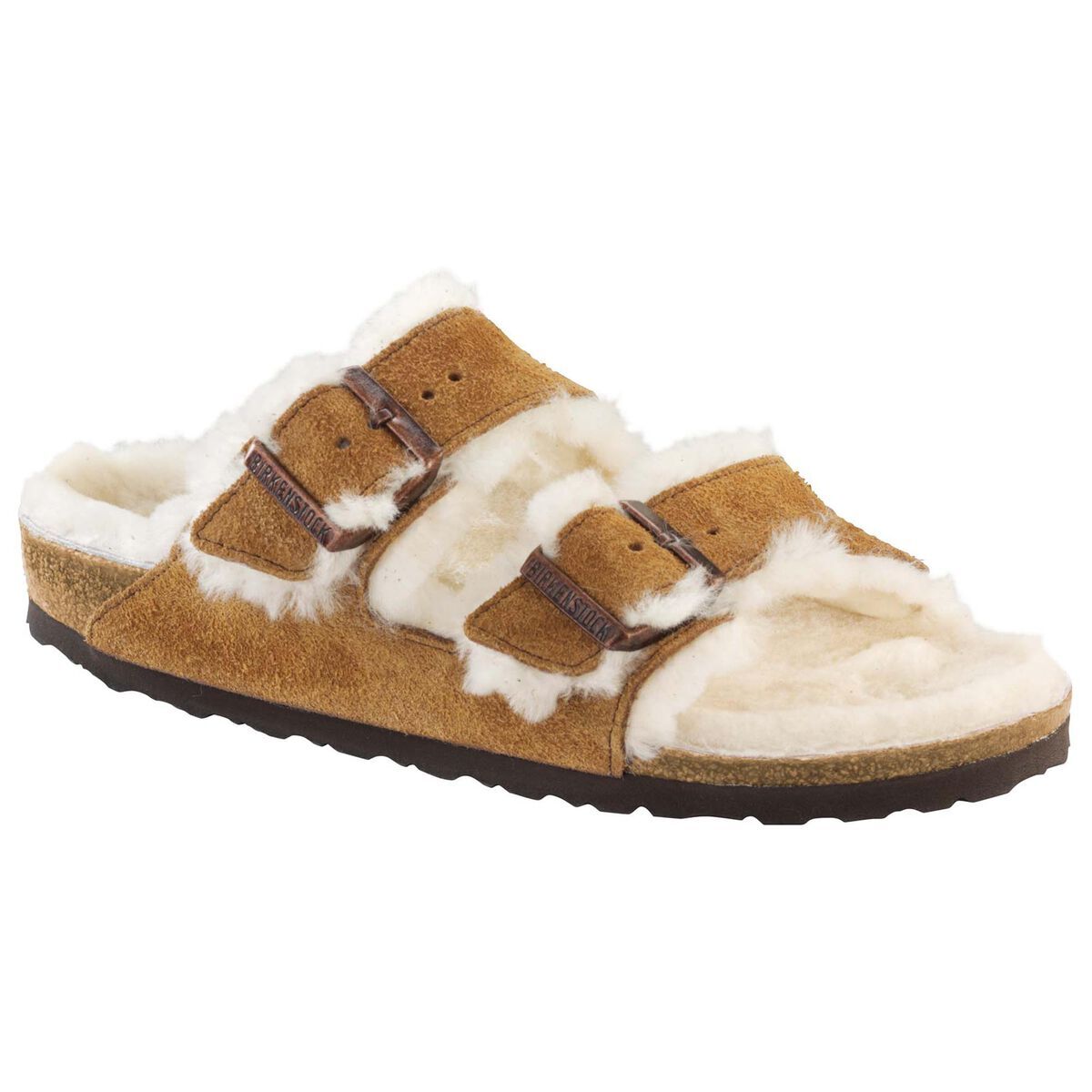Arizona Shearling Suede Leather in Mink – Birkenstock NZ