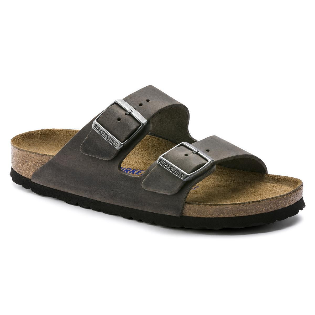 Arizona Soft Footbed Oiled Leather in Iron – BIRKENSTOCK NZ