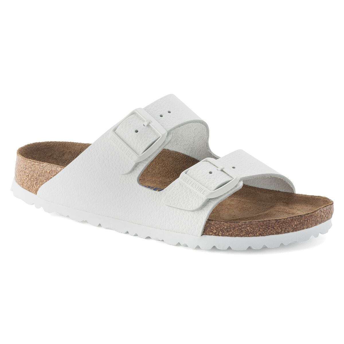 Arizona Soft Footbed Smooth Leather in White – Birkenstock NZ