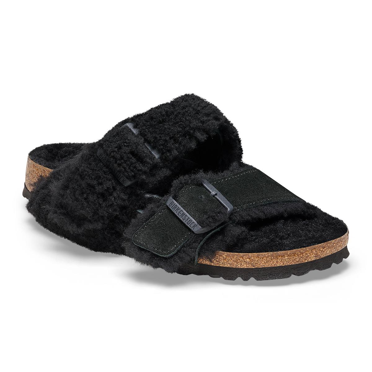 Birkenstock Arizona Teddy Split Black - Image 1