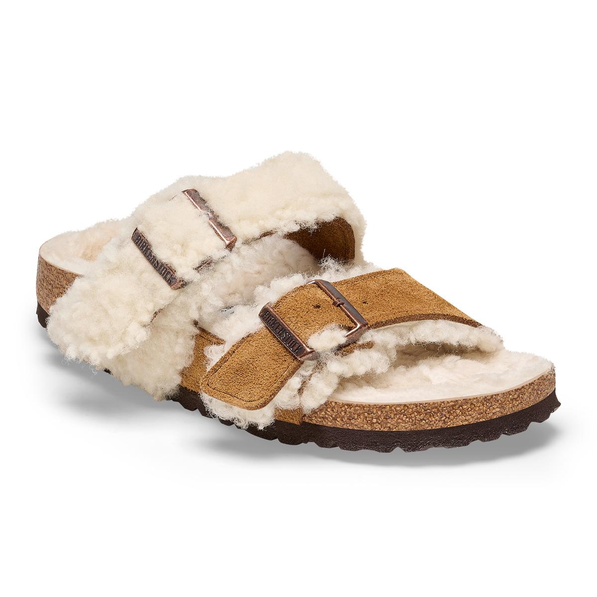 Birkenstock Arizona Teddy Split Mink - Image 1