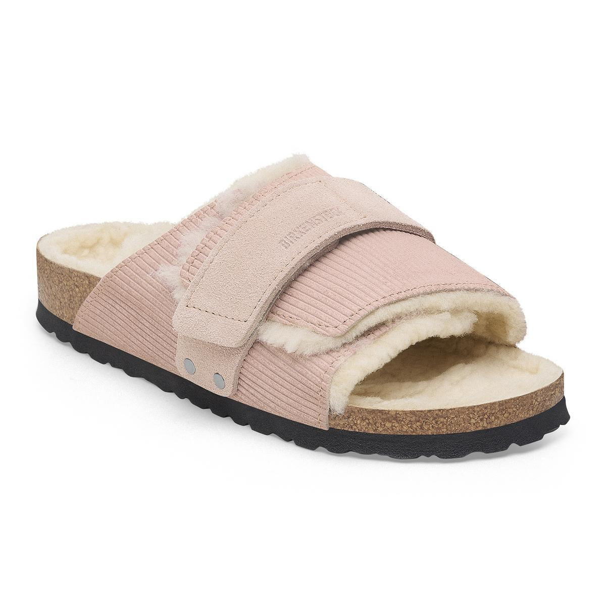 Kyoto Teddy Shearling Suede Leather in Pink Clay – Birkenstock NZ