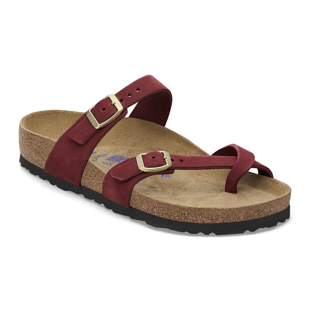Mayari Soft Footbed Nubuck Leather in Zinfandel – Birkenstock NZ