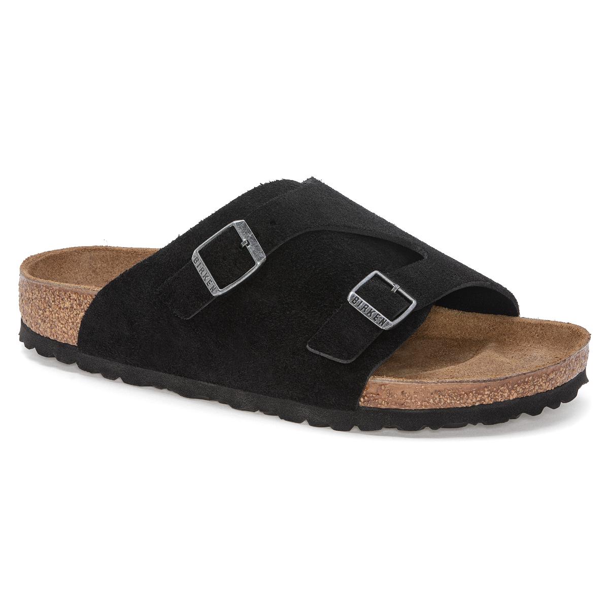 Zurich Suede Leather in Black – BIRKENSTOCK NZ
