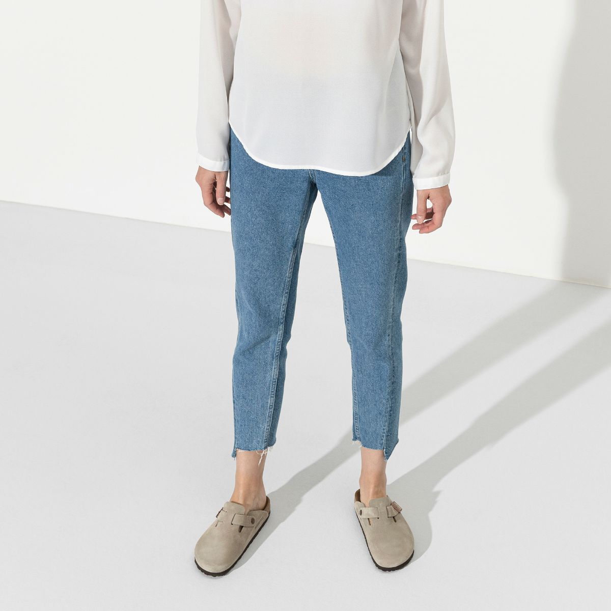 Birkenstock Boston Soft Footbed Taupe - Image 3