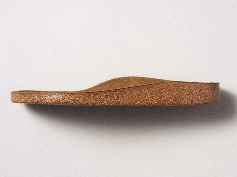 Cork and latex footbed