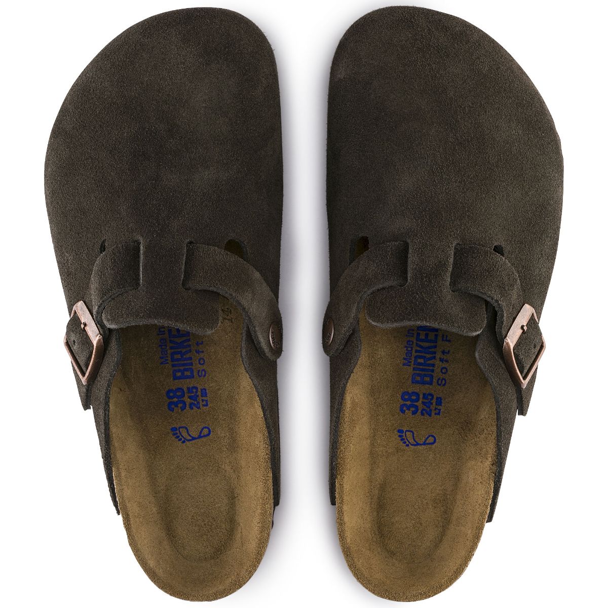 Boston Soft Footbed Suede Leather in Mocha – Birkenstock NZ