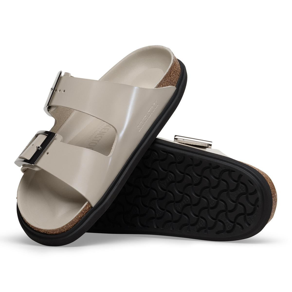 Arizona Droplet Buckle Natural Leather in Oyster – BIRKENSTOCK NZ