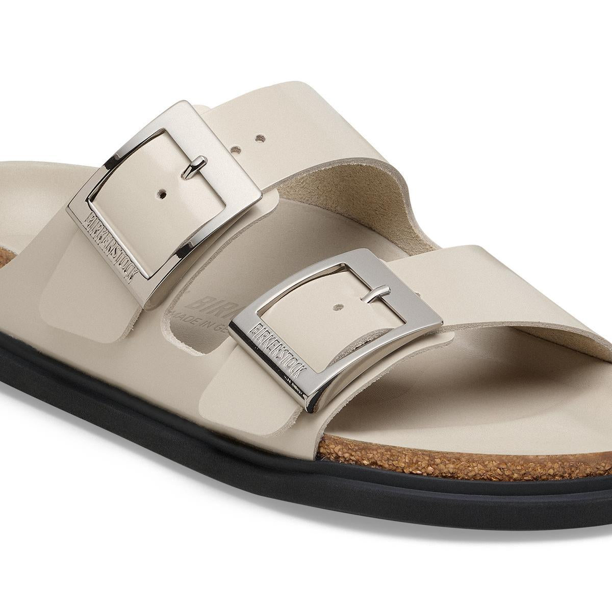 Arizona Droplet Buckle Natural Leather in Oyster – BIRKENSTOCK NZ