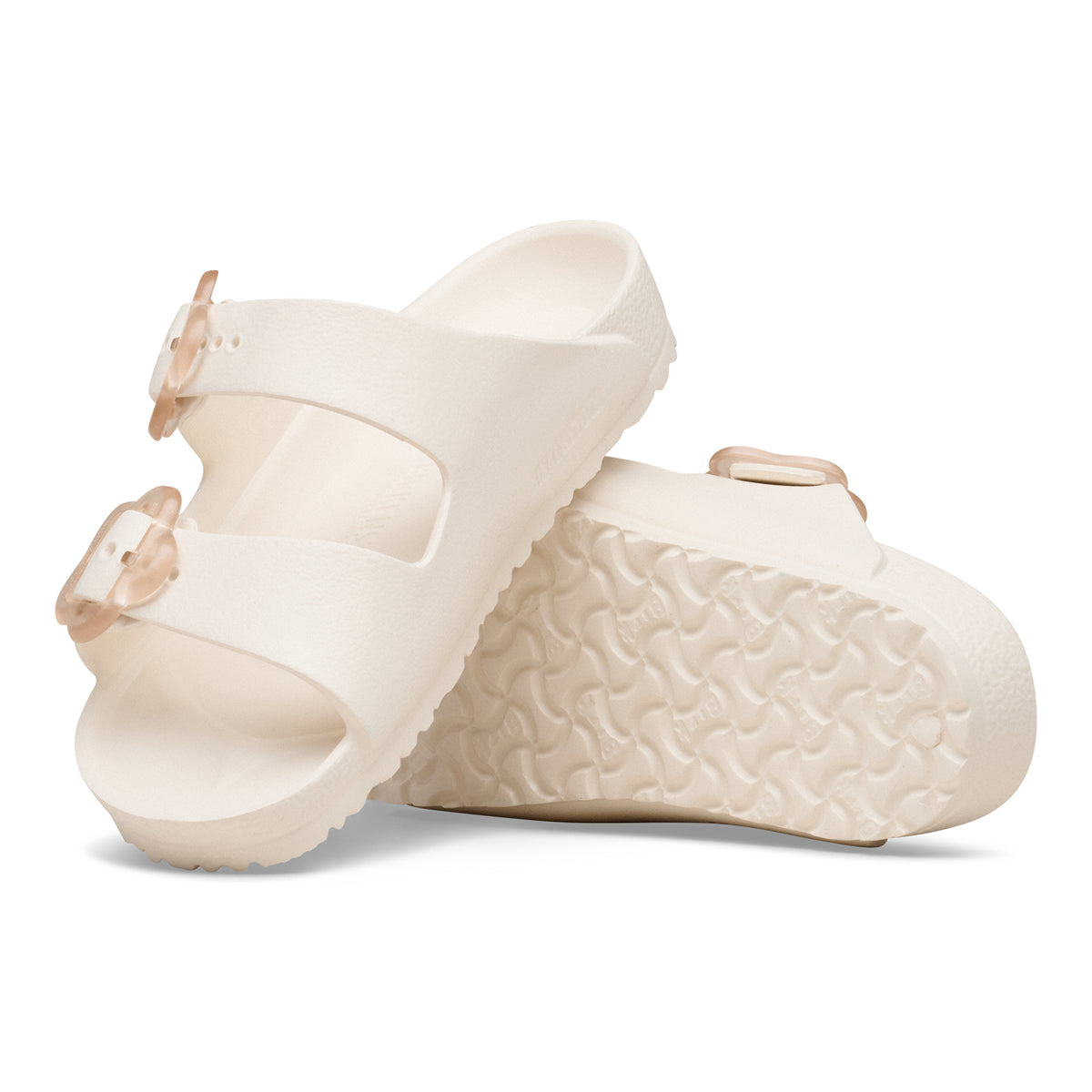 Birkenstock Arizona Flower Buckle Kids Eggshell - Image 2