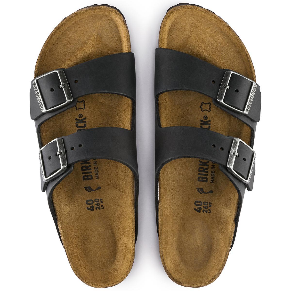 Arizona Oiled Leather in Black – BIRKENSTOCK NZ