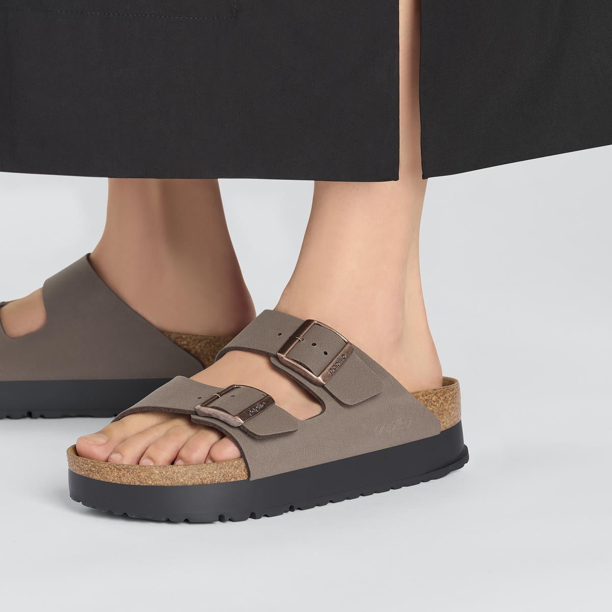 Arizona Flex Platform Birkibuc in Mocca – Birkenstock NZ