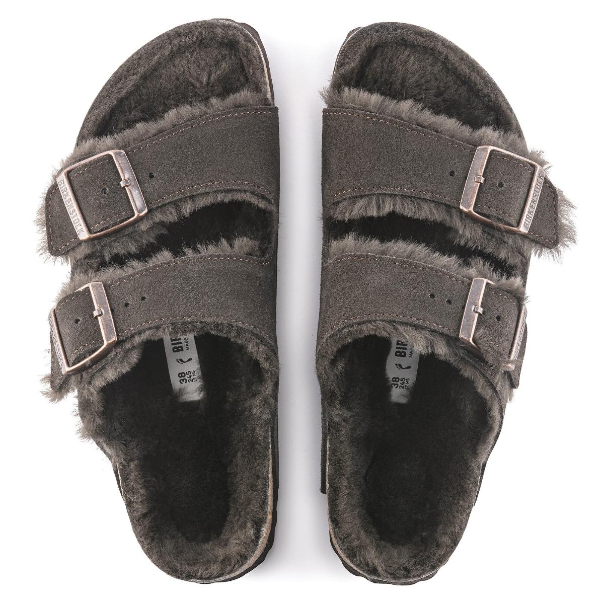 Arizona Shearling Suede Leather in Mocha – BIRKENSTOCK NZ