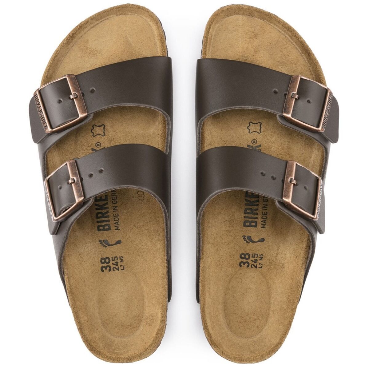 Arizona Smooth Leather in Dark Brown – Birkenstock NZ