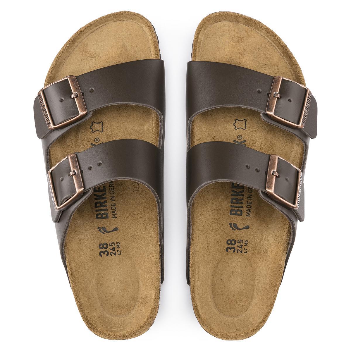 Arizona Smooth Leather in Dark Brown – Birkenstock NZ