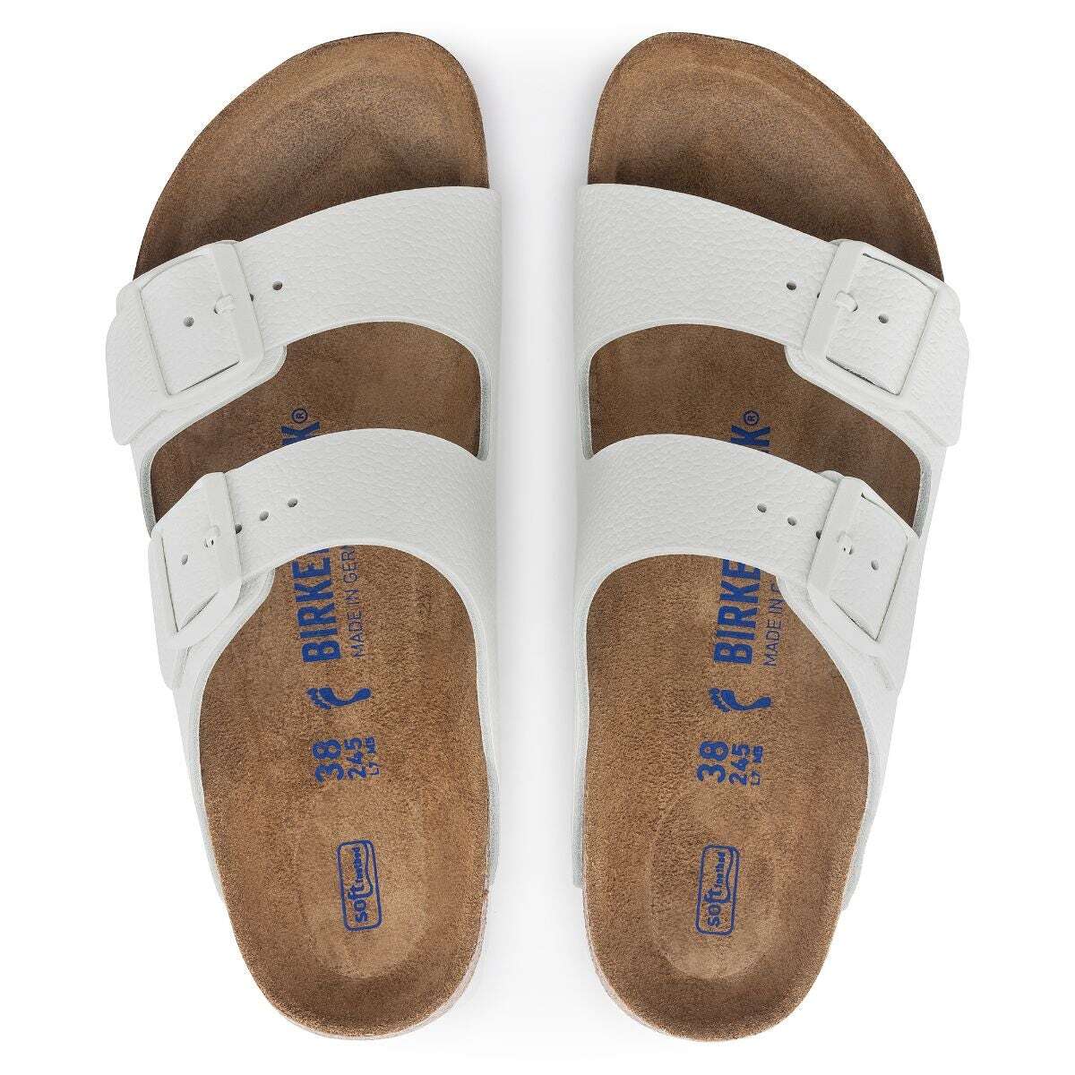 Arizona Soft Footbed Smooth Leather in White – Birkenstock NZ