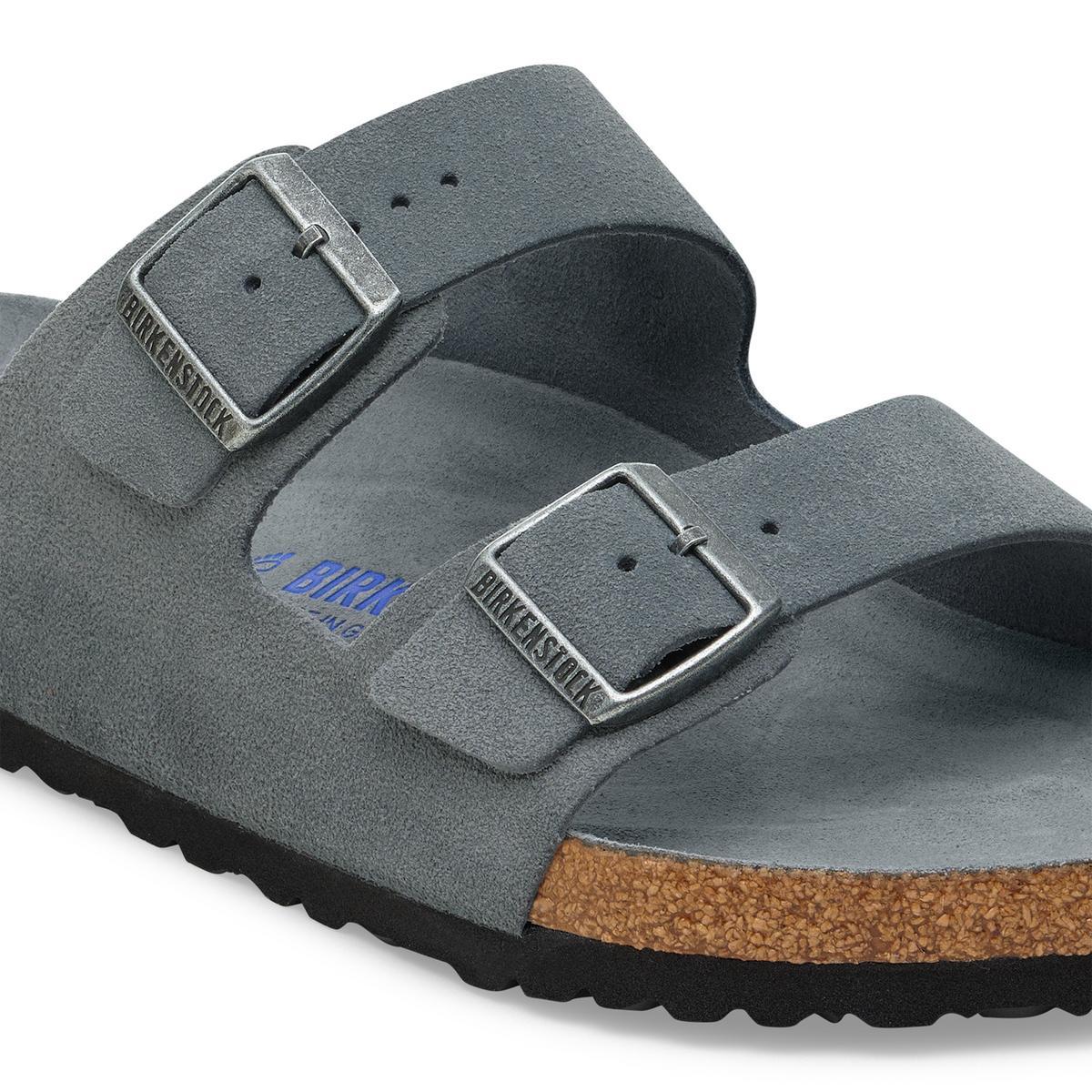 Arizona Soft Footbed Suede Leather in Basalt Grey – BIRKENSTOCK NZ