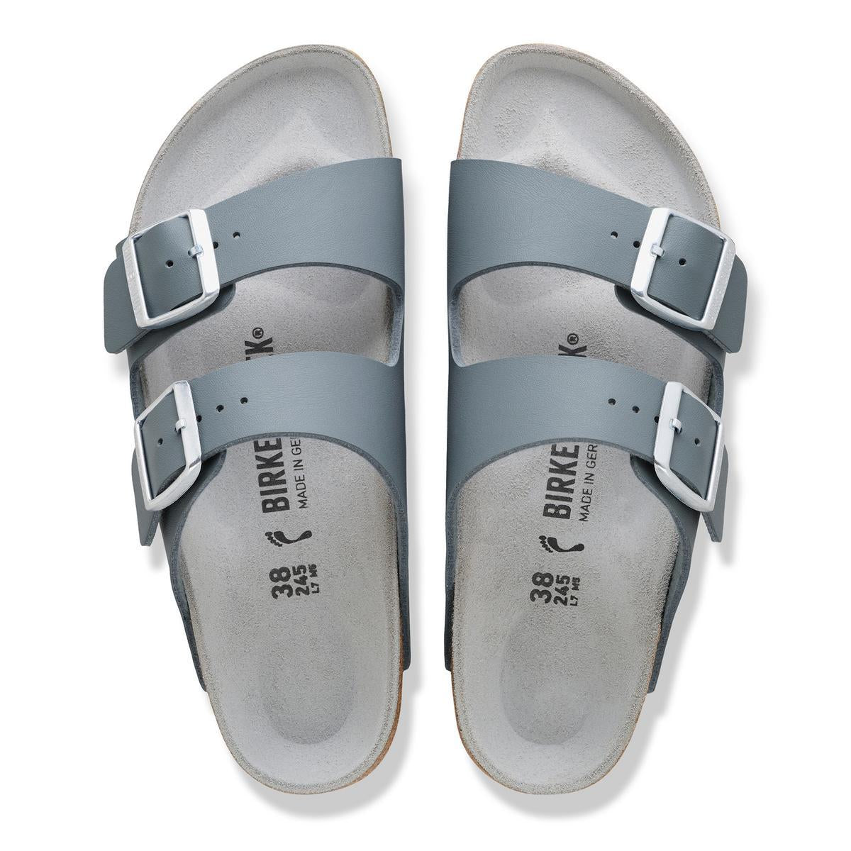 Birkenstock Arizona Triples Basalt Grey/Pure Sage - Image 7