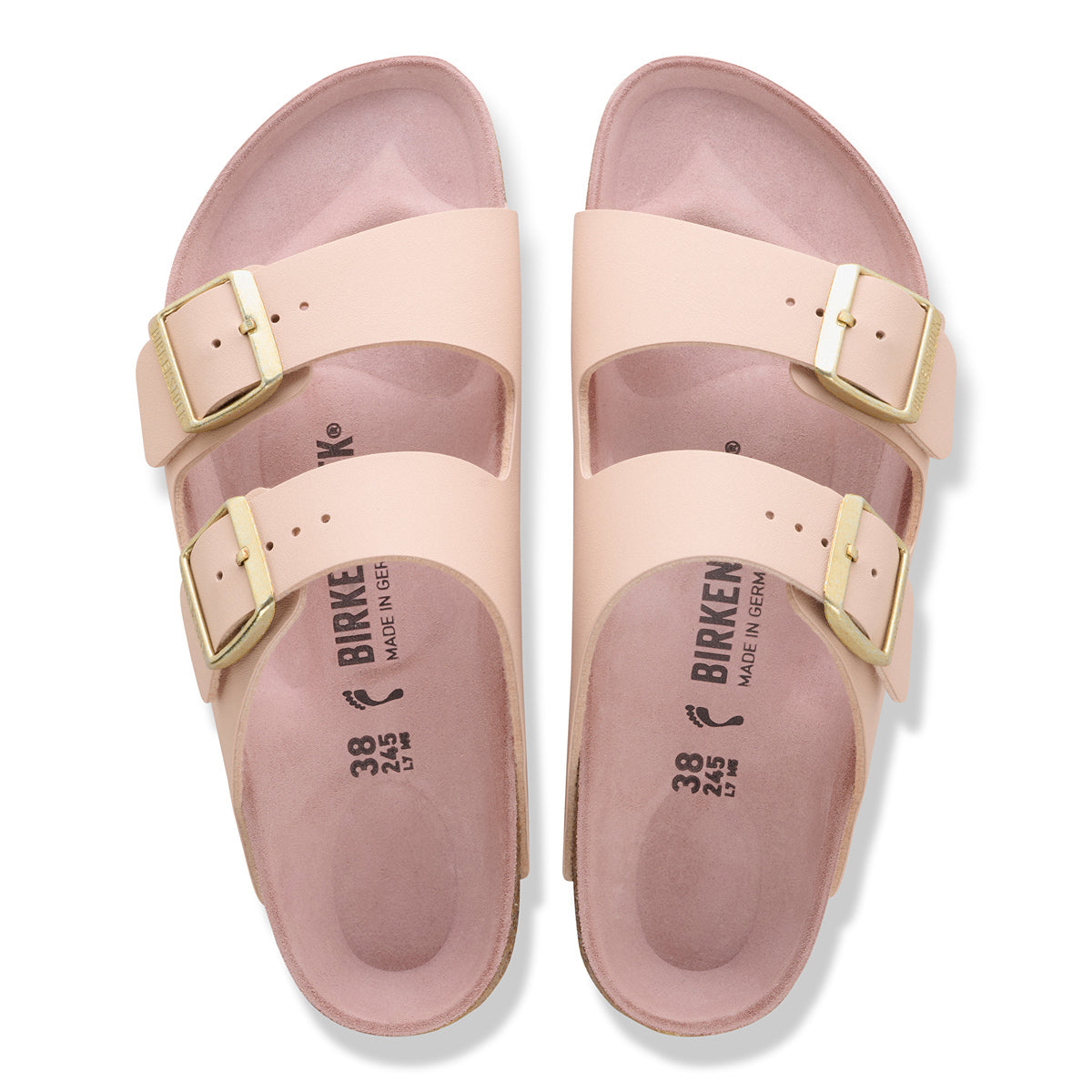 Birkenstock Arizona Triples New Beige/Pink Clay - Image 7