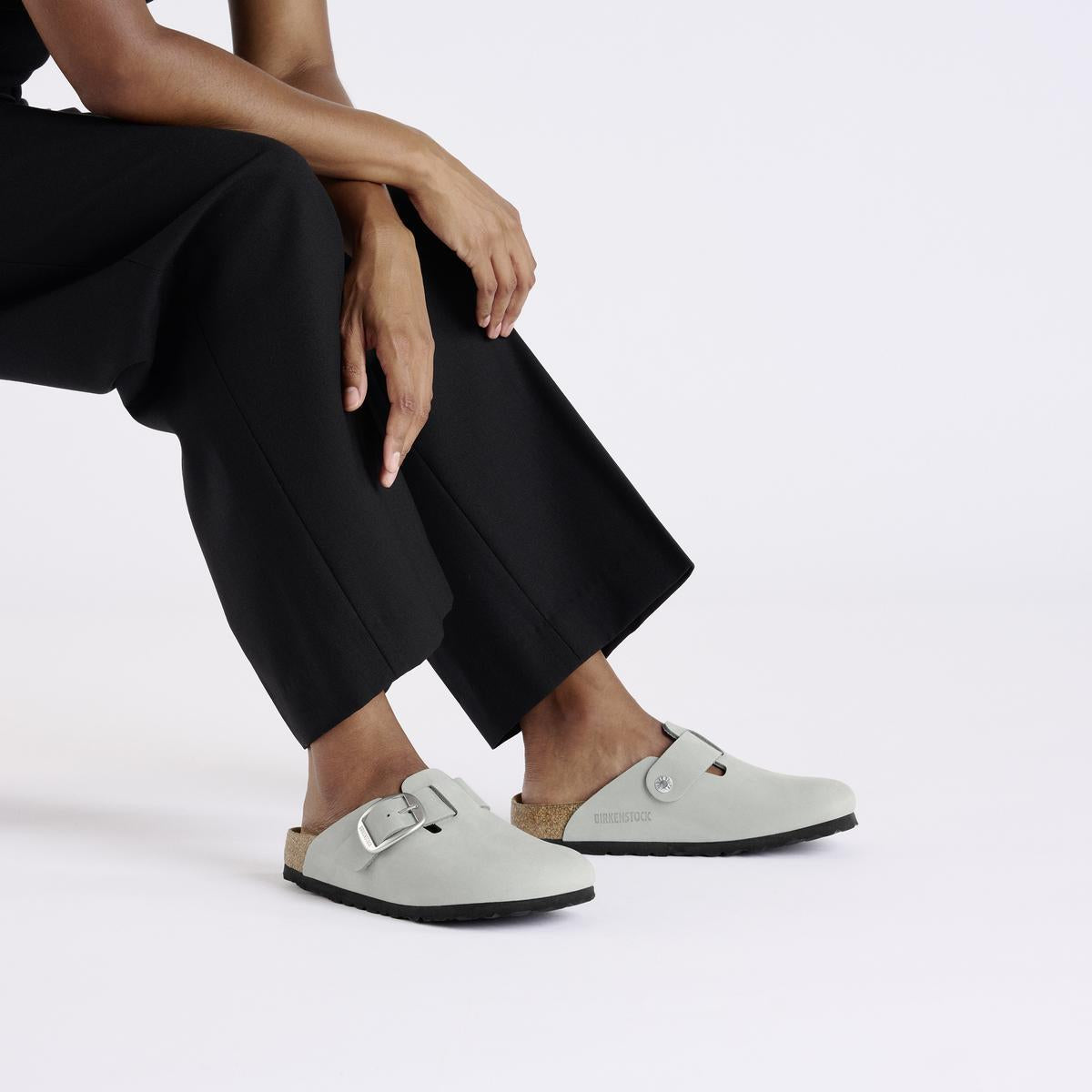 Birkenstock Boston Big Buckle Pure Sage - Image 2