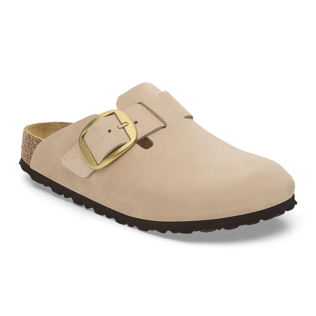 Boston Big Buckle Nubuck Leather in Sandcastle