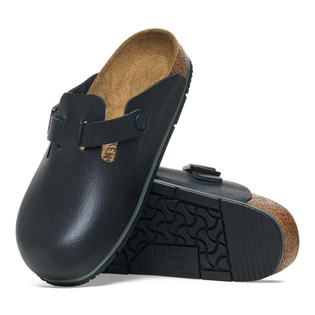 Boston Pro Natural Leather in Black – BIRKENSTOCK NZ