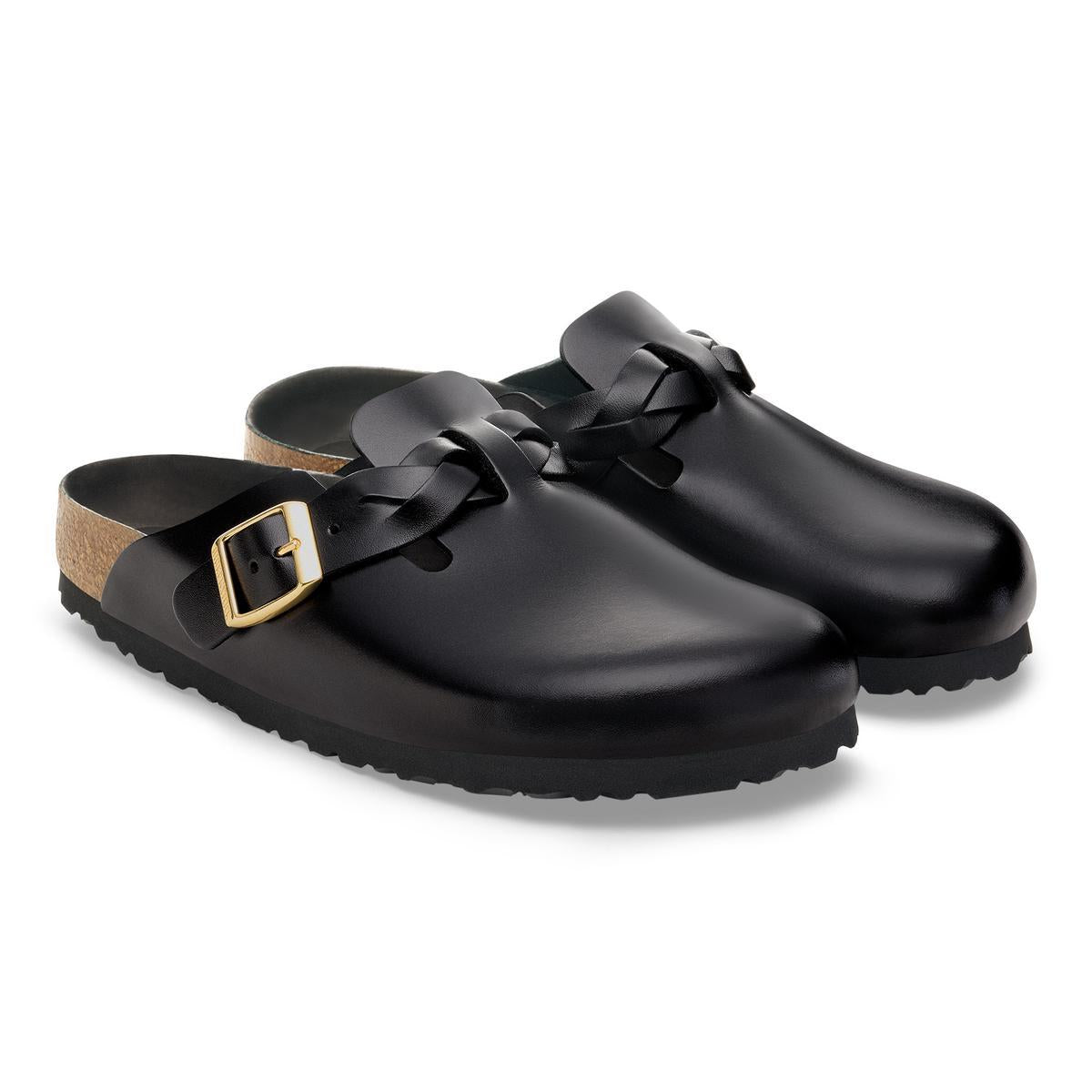 Birkenstock Boston Braided Amalfi Black Amalfi Leather - Image 3