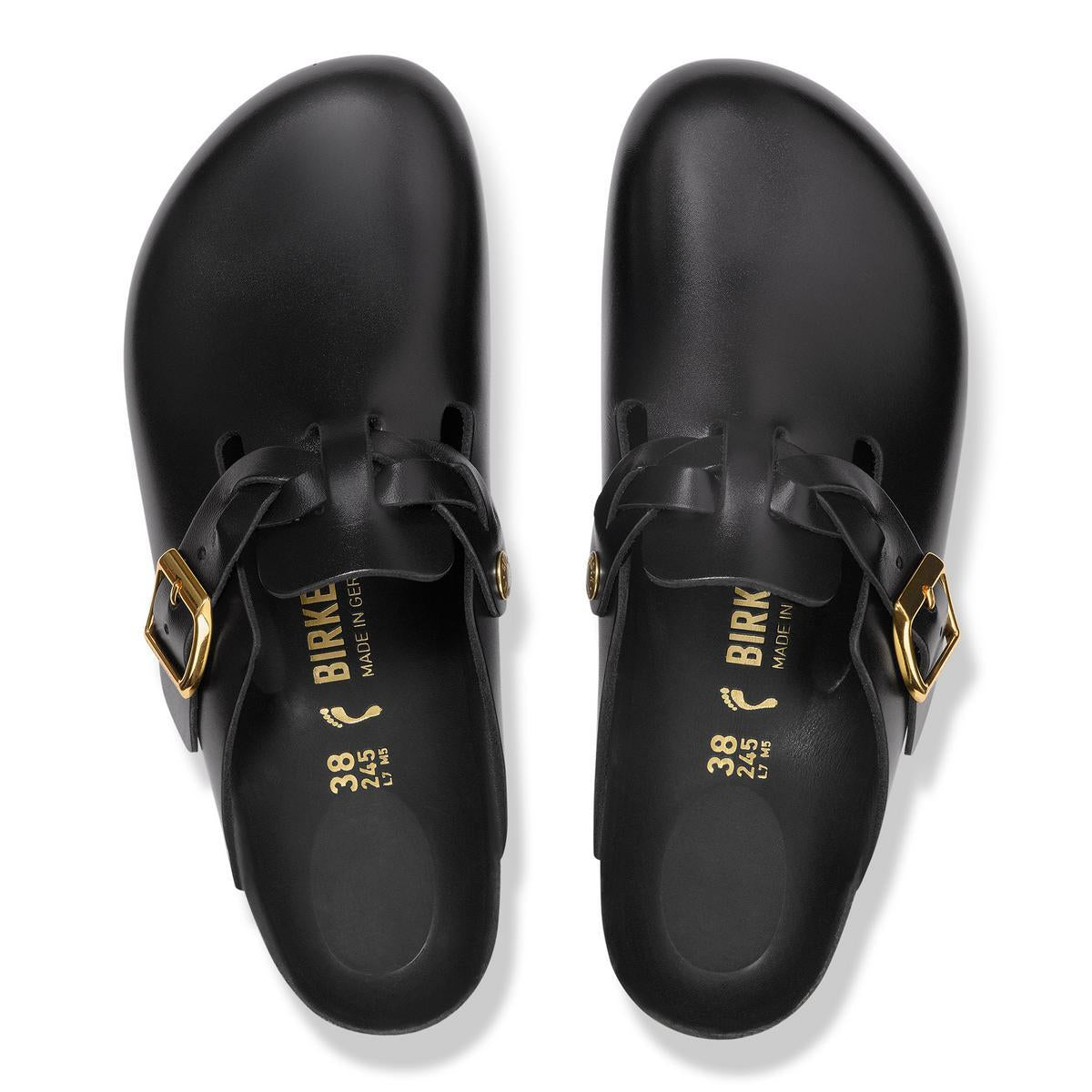 Birkenstock Boston Braided Amalfi Black Amalfi Leather - Image 5