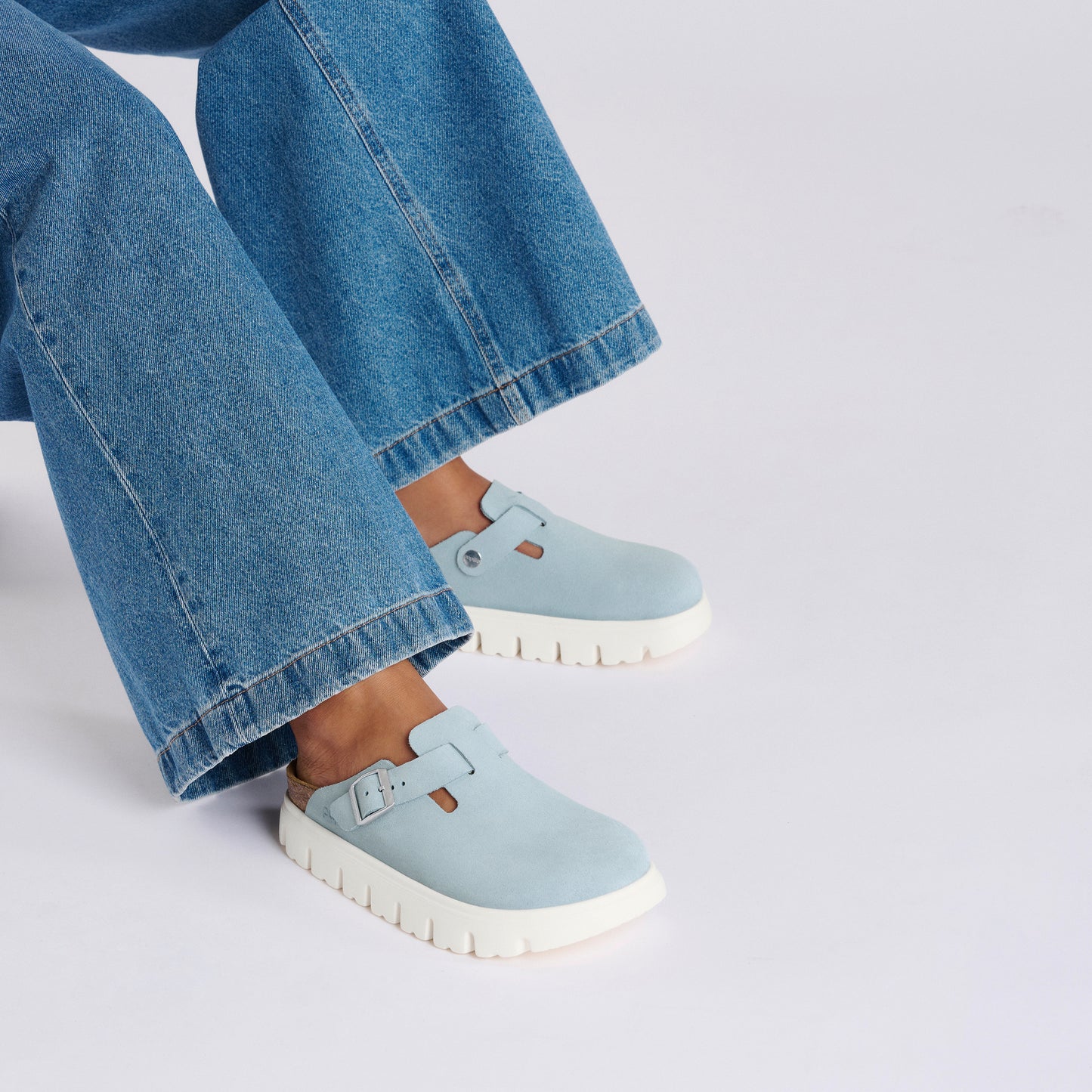 Birkenstock Boston Chunky Baby Blue - Image 2