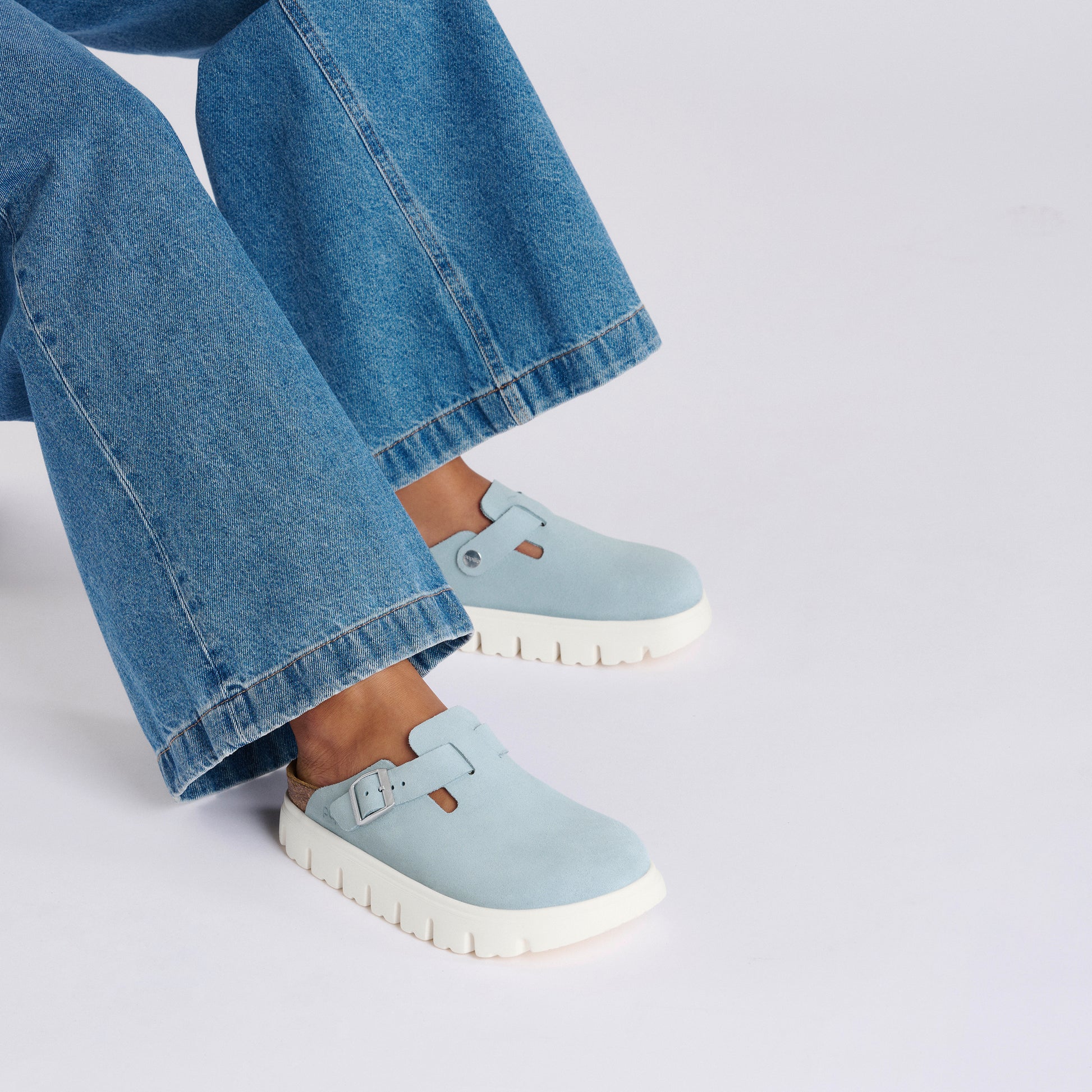 Birkenstock Boston Chunky Baby Blue - Image 2