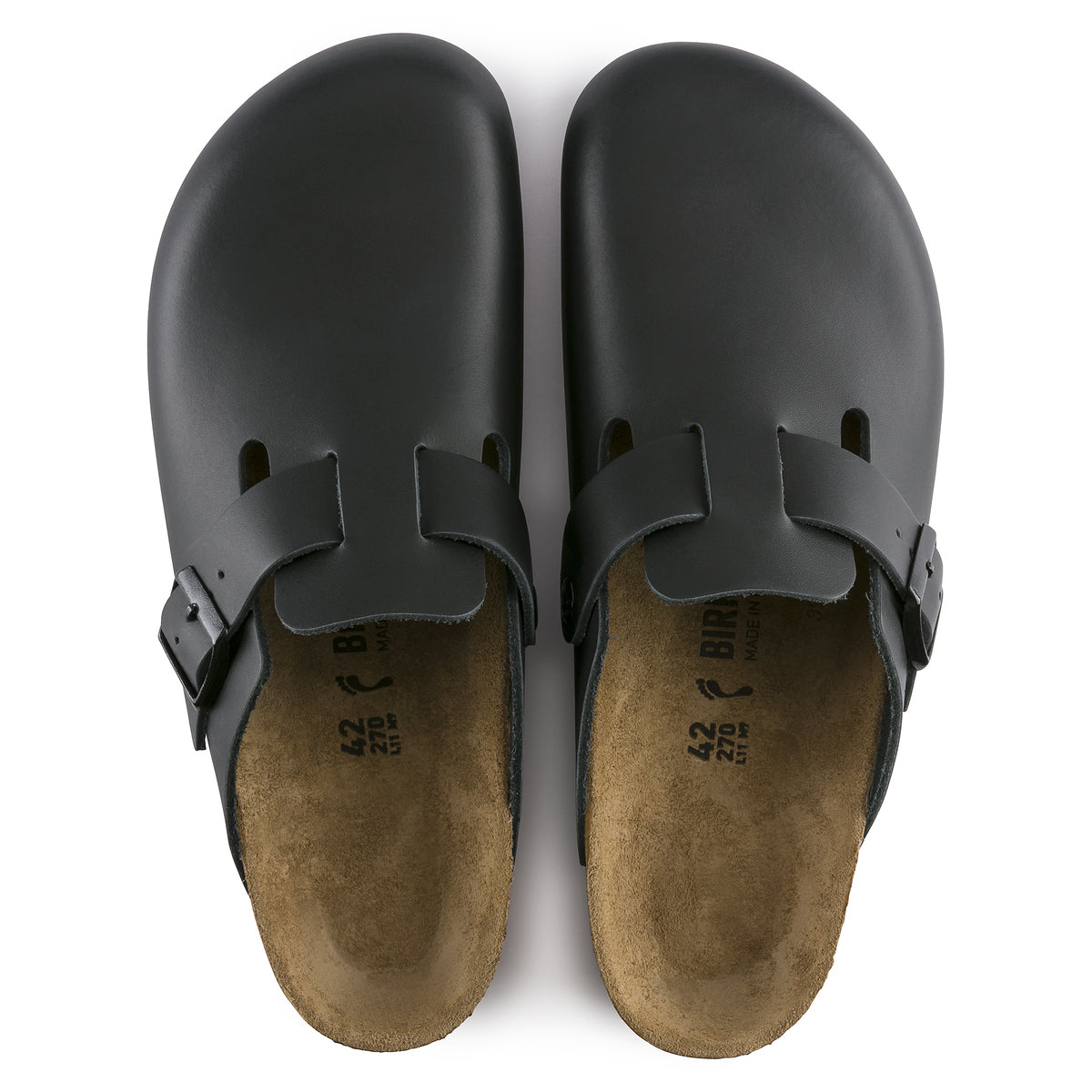 【美中古】BIRKENSTOCK BOSTON SMOOTH LEATHER Boston Smooth Leather in Black – Birkenstock NZ