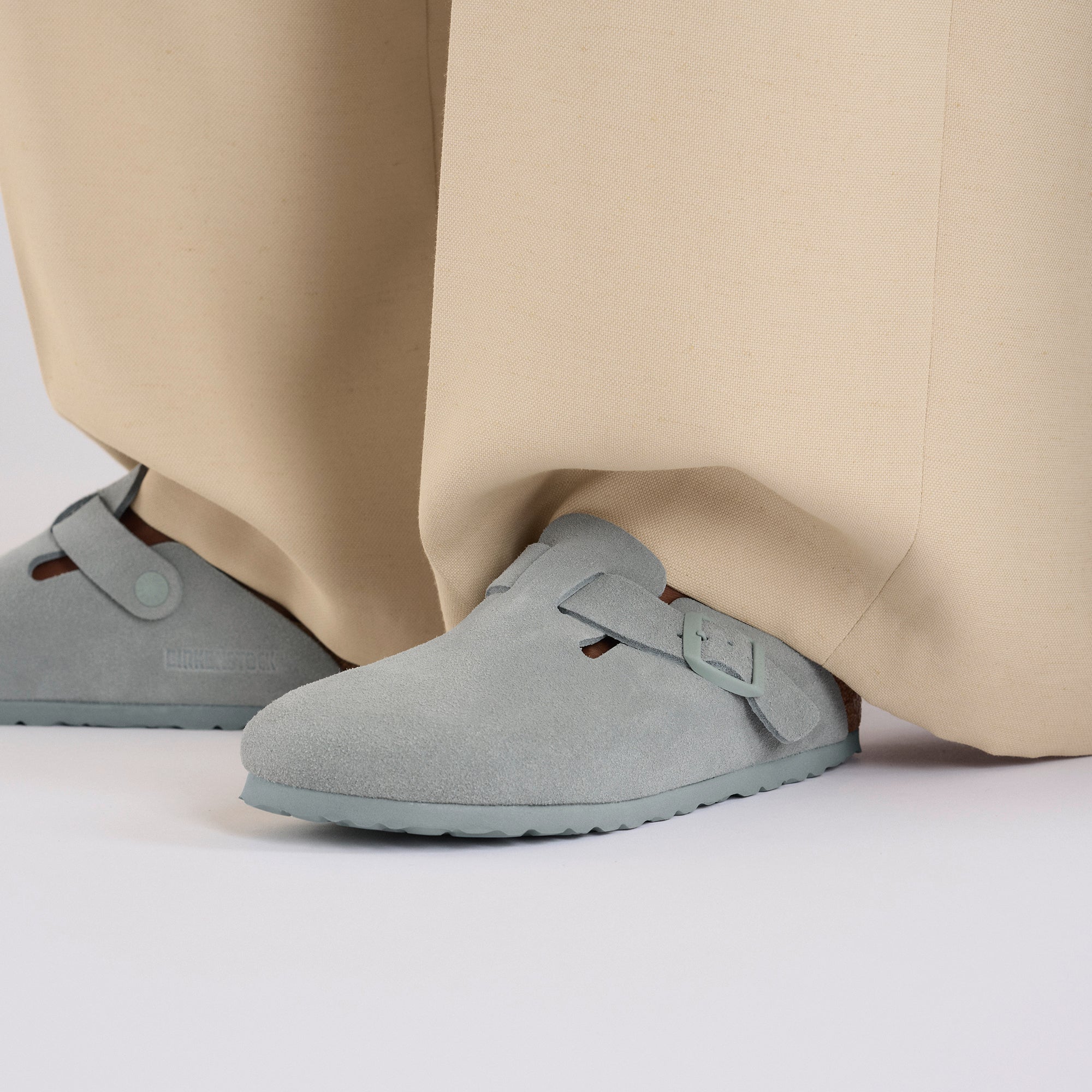 Boston Suede Leather in Pure Sage – BIRKENSTOCK NZ