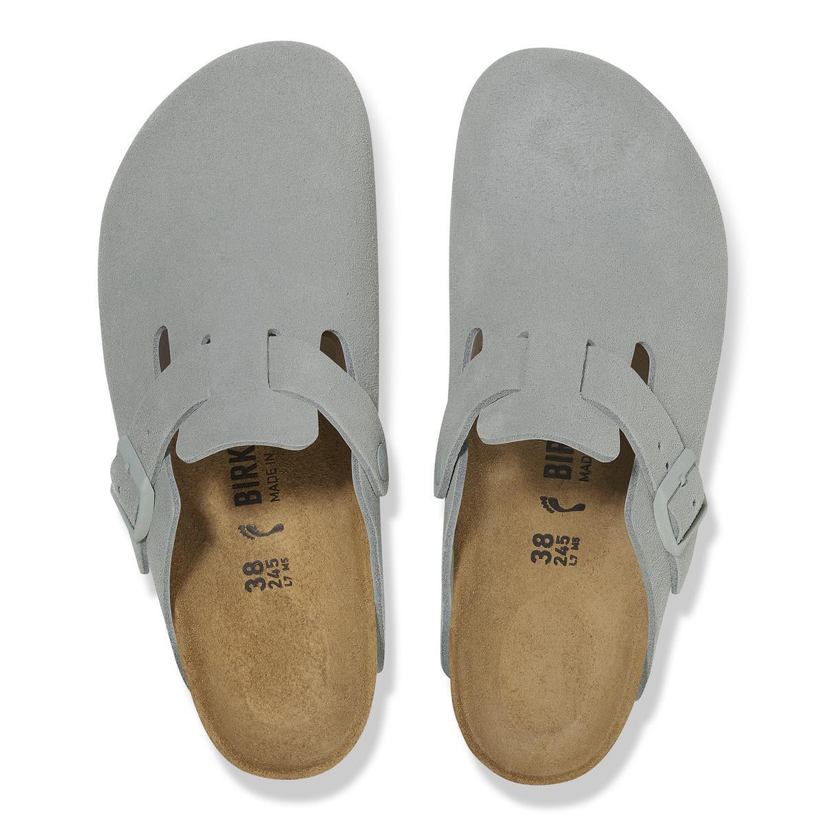Boston Suede Leather in Pure Sage – BIRKENSTOCK NZ