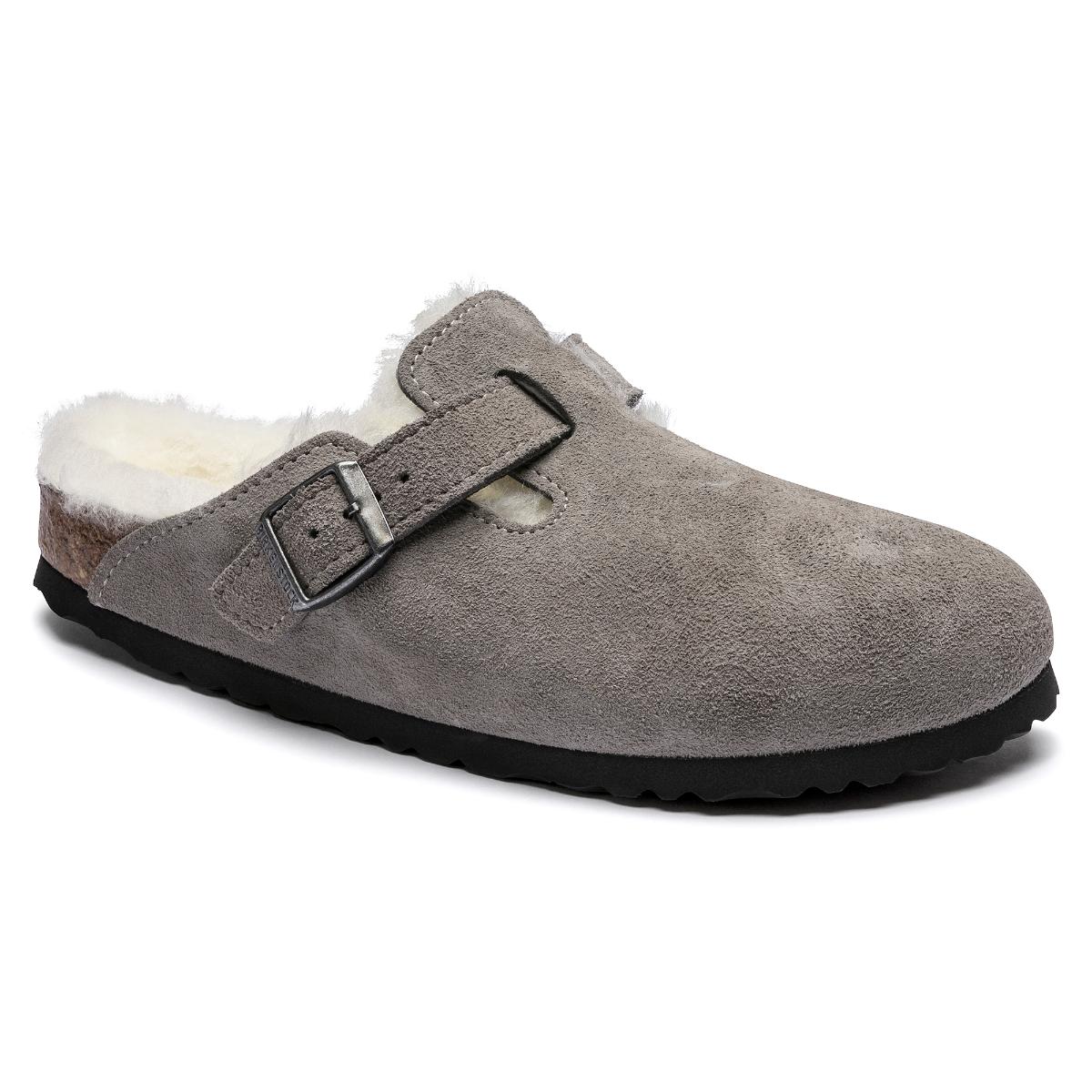 Birkenstock Boston Shearling Stone Coin - Image 1