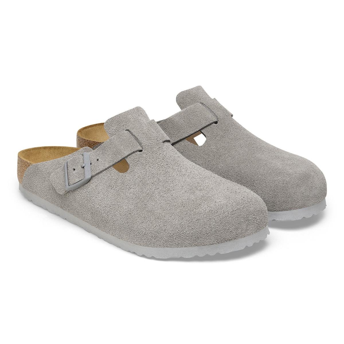 靴 BIRKENSTOCK Boston Gray 27cm Boston Suede Leather in Stone Coin – BIRKENSTOCK NZ
