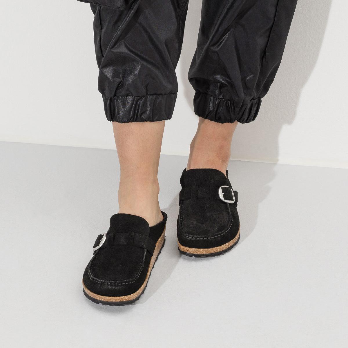Buckley Suede Leather in Black – Birkenstock NZ