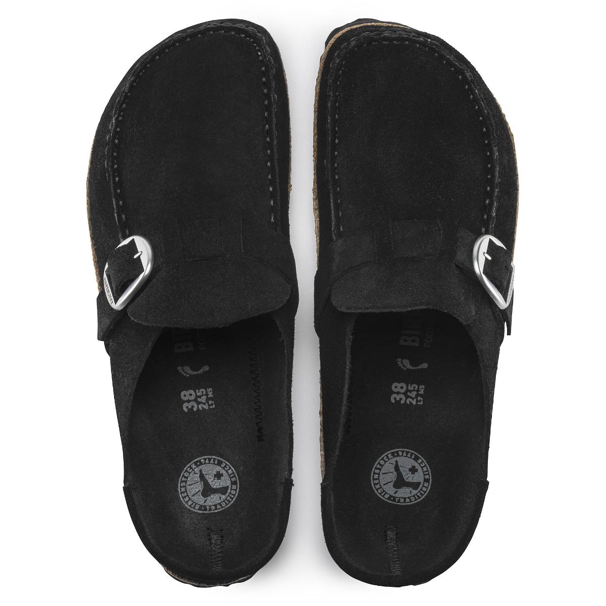 Buckley Suede Leather in Black – Birkenstock NZ