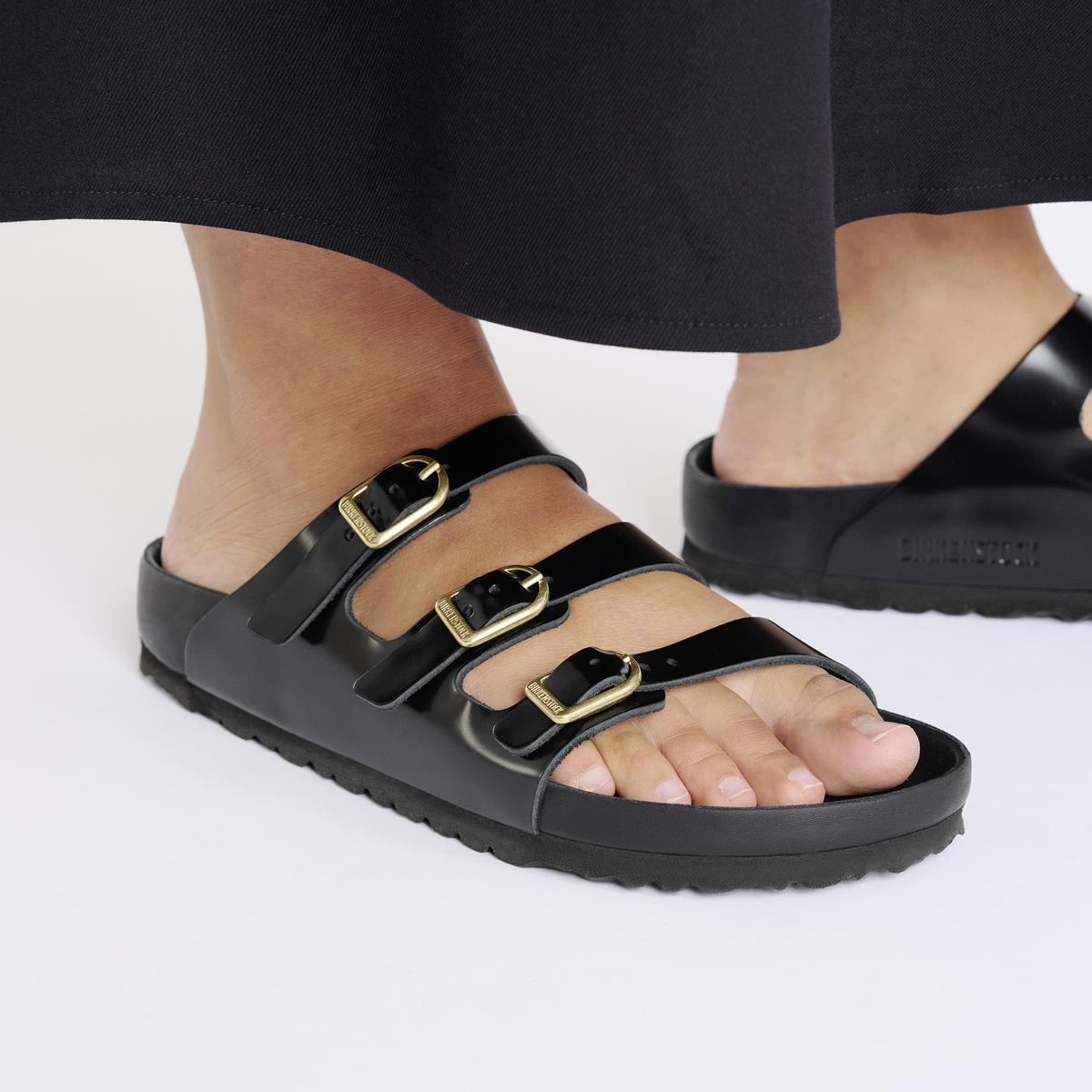 新品　Birkenstock Florida leather sandals Florida Exquisite Natural Leather in Black – Birkenstock NZ