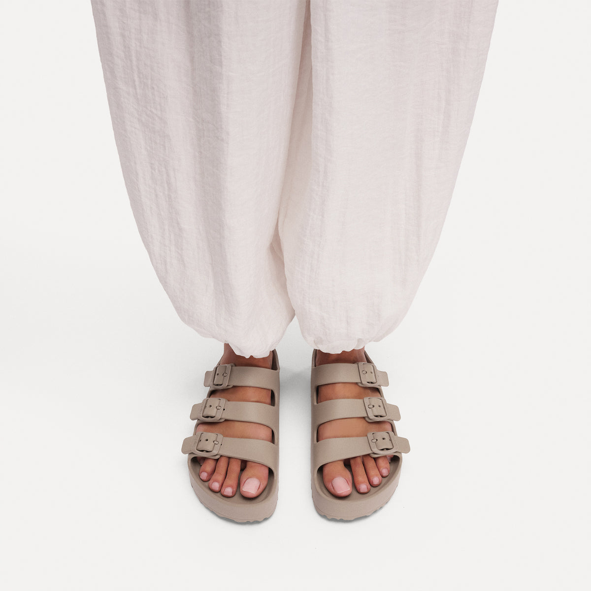 Birkenstock Florida Flex Platform Grey Taupe - Image 2