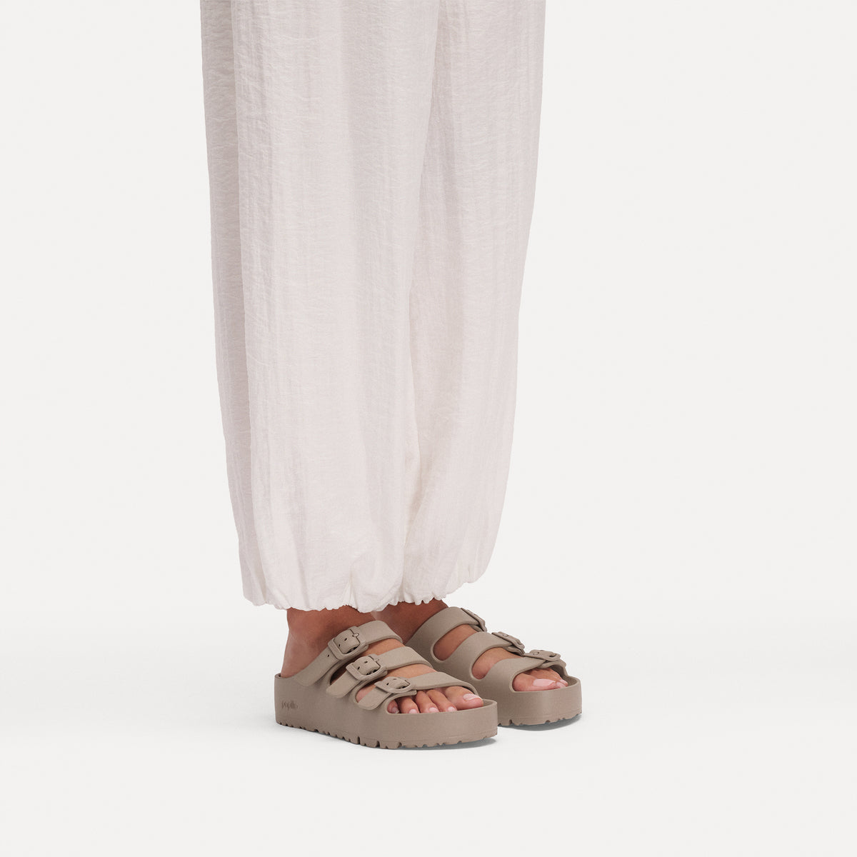 Birkenstock Florida Flex Platform Grey Taupe - Image 3