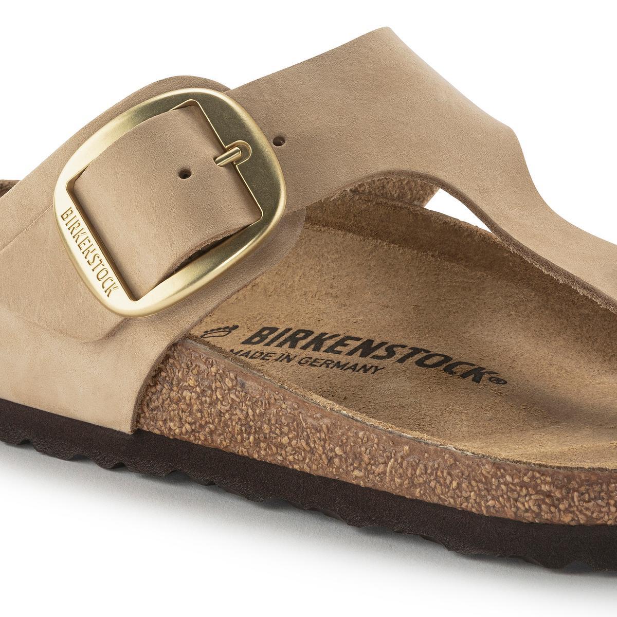 Gizeh Big Buckle Nubuck Leather in Sandcastle – BIRKENSTOCK NZ