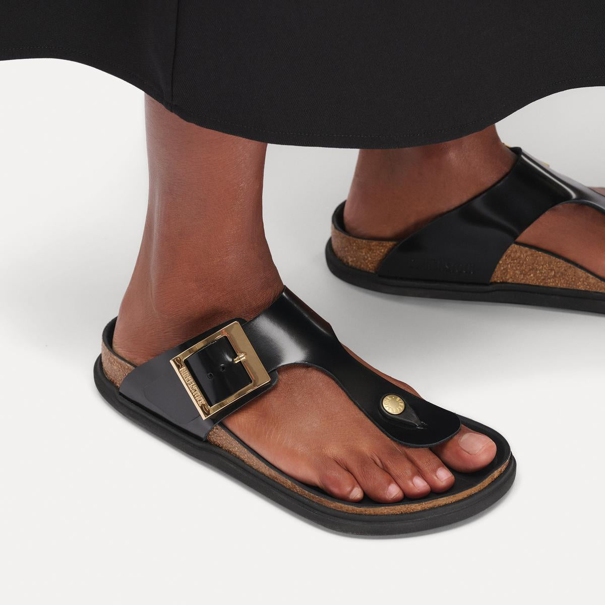 Birkenstock Gizeh Droplet Buckle Black - Image 3