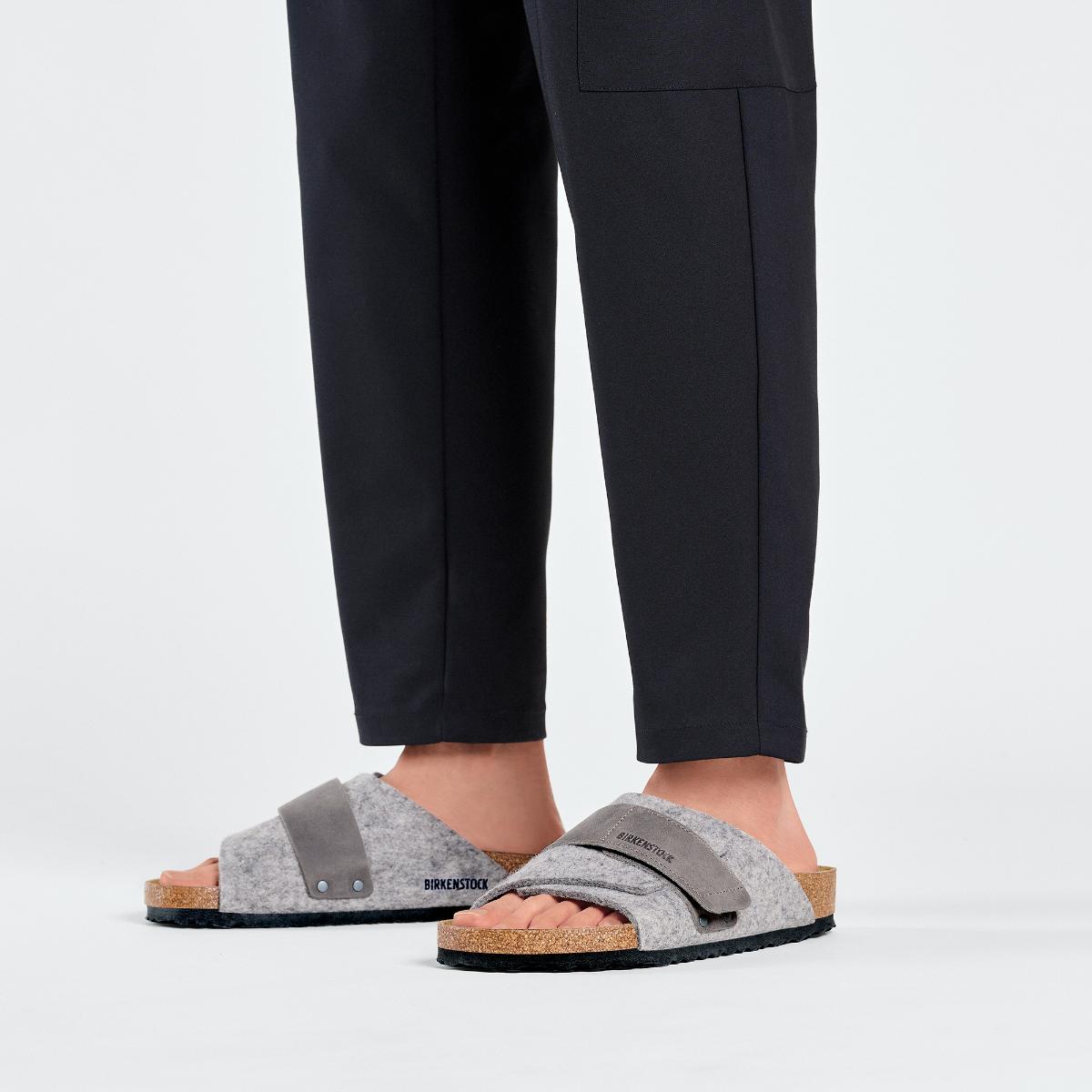 Kyoto Natural Leather/Felt in Light Grey – Birkenstock NZ