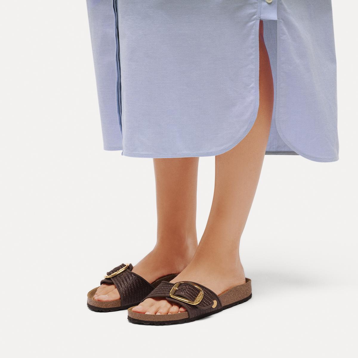 Birkenstock Madrid Big Buckle Raffia Carafe - Image 2