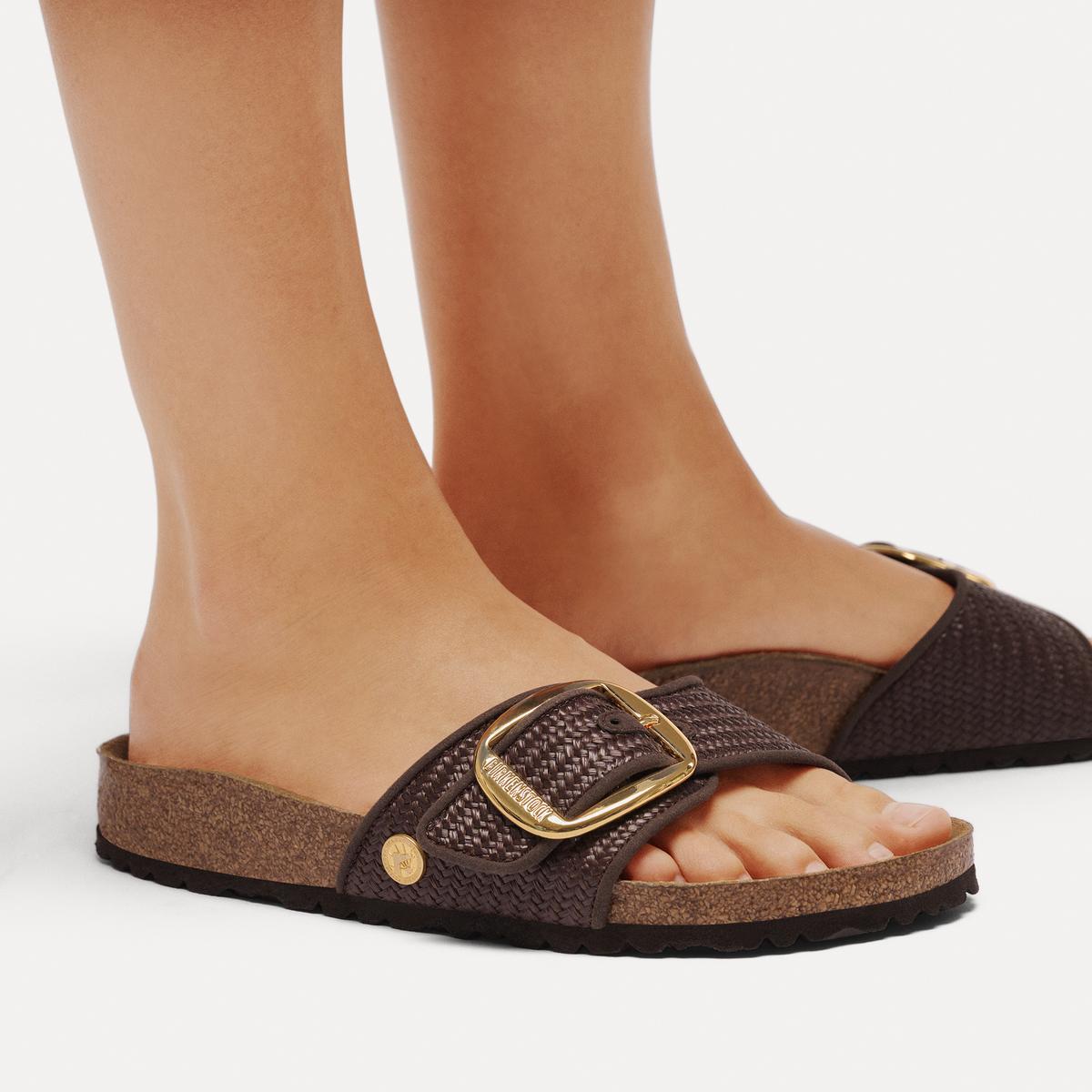 Birkenstock Madrid Big Buckle Raffia Carafe - Image 3
