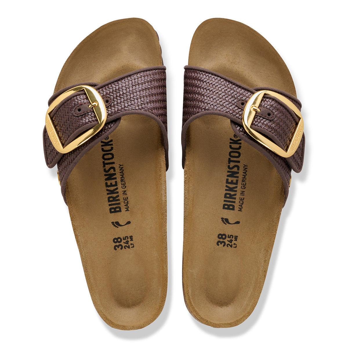 Birkenstock Madrid Big Buckle Raffia Carafe - Image 7