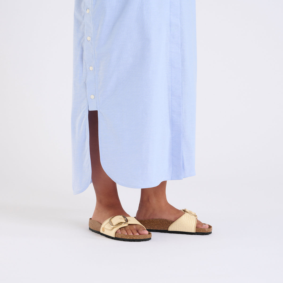 Birkenstock Madrid Big Buckle Raffia Natural - Image 2